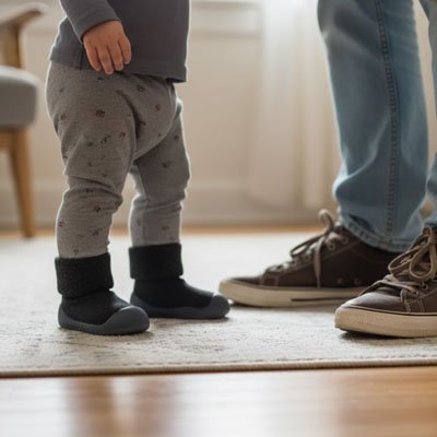 Chaussure bebe semelle flexible et confortable, adaptées aux enfants de 0 à 4 ans en intérieur et extérieur.