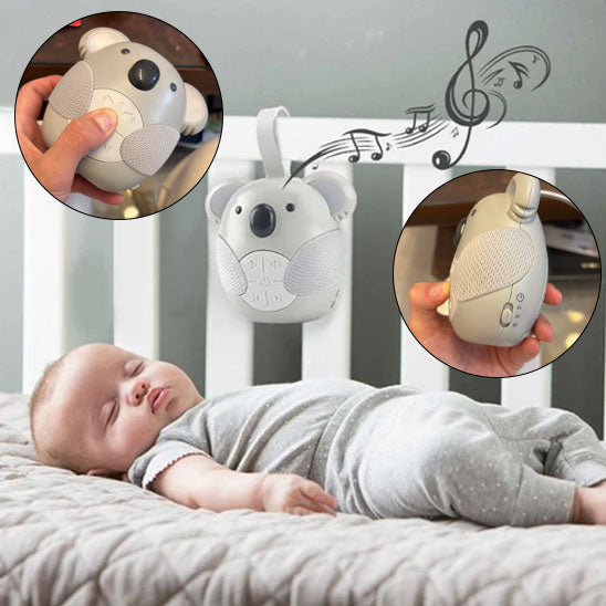 lecteur de musique apaisant pour bébé en forme de hibou sur un lit d'enfant-sphere de maman-nourrison