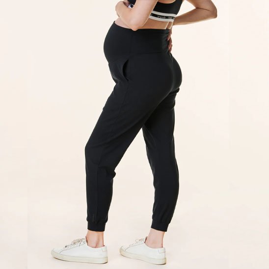 Pantalon grossesse décontracté, poches pratiques, stretch, parfait pour femmes enceintes au quotidien
