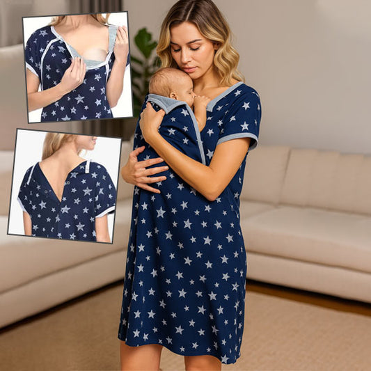 Chemise de nuit de maternité 3 en 1 – idéale grossesse et allaitement-sphere de maman-nourrison