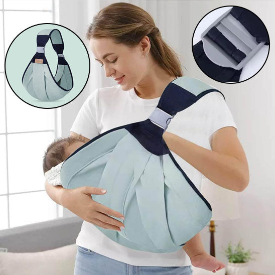 Détail de la sangle d'épaule réglable et du tissu respirant-sphere de maman-nourrison