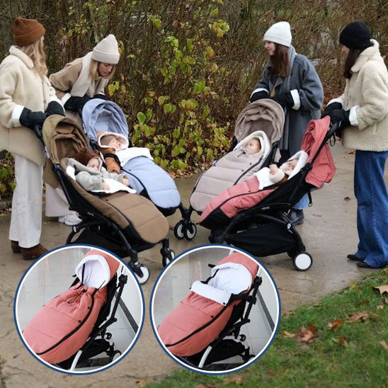 Gros plan sur la doublure intérieure en polaire chaude de la chancelière-sphere de maman-nourrison