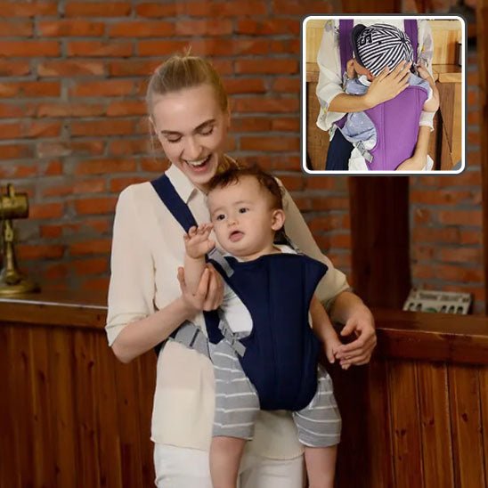 Porte-bébé physiologique confortable en coton pour nouveau-né, position ergonomique face parent-sphere de maman-nourrison