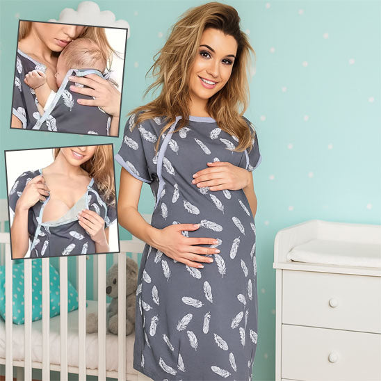 Robe de nuit polyvalente pour femmes enceintes et jeunes mamans-sphere de maman-nourrison