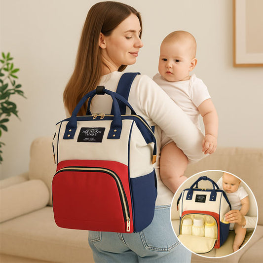 Sac momie moderne en toile imperméable avec poches multiples-sphere de maman-nourrison