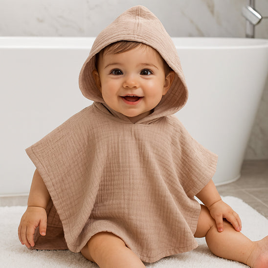 Serviette à capuche bébé coton doux-sphere de maman-nourrison