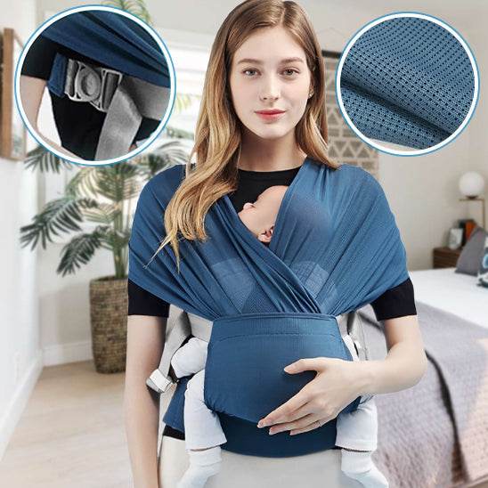 Zoom sur la ceinture ronde ajustable fixée autour de la taille-sphere de maman-nourrison