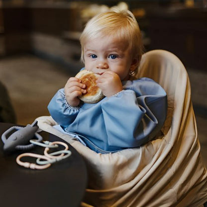 Bavoir bébé à manches longues, accessoire d’alimentation et d’art facile à nettoyer