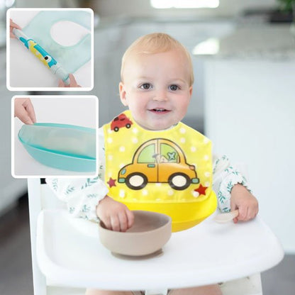 Bavoir bébé accessoire d’alimentation absorbant et facile à nettoyer