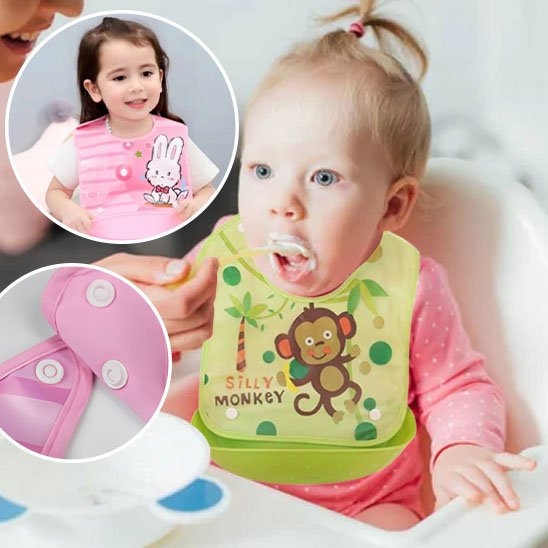 Bavoir bébé doux et respirant à rots imperméable et réglable