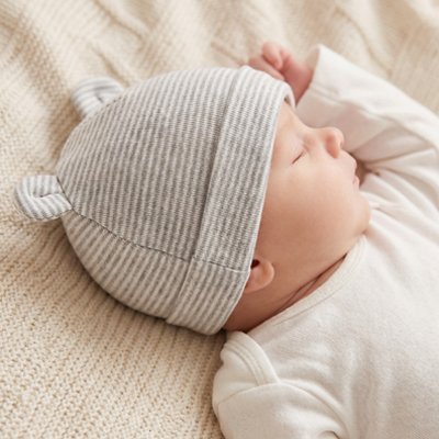 Bonnet bebe 100% coton, doux et confortable pour nouveau-né