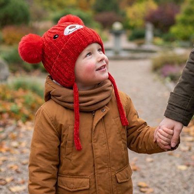 Bonnet bebe avec petit ours brodé, protection des oreilles, chapeau d’hiver pour 1 à 5 ans