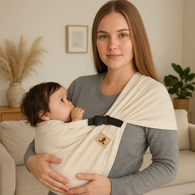 Écharpe de portage moderne pour bébé – pratique et lavable-sphere de maman-nourrison