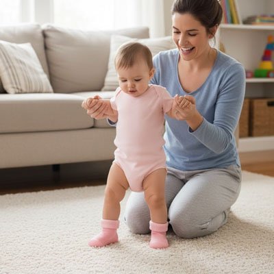Chaussure bebe 0 à 4 ans, premiers pas hiver, semelle souple antidérapante, modèle unisexe pour fille et garçon.