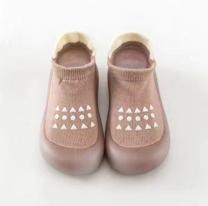 Chaussure bebe confortables, chaussettes-chaussures légères et flexibles pour premiers marcheurs