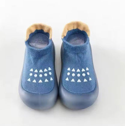 Chaussure bebe premiers pas sécurisés, semelle antidérapante pour garçon et fille 0-4 ans