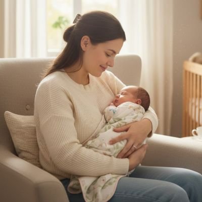 Couverture bébé en coton classe A, légère et confortable