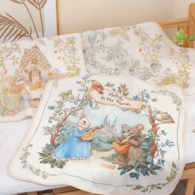 Couverture bébé en gaze de coton pur, douce et absorbante