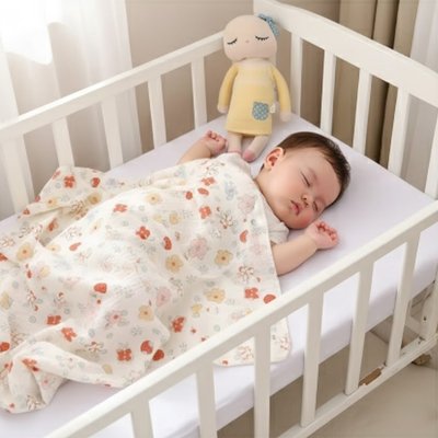 Couverture bébé en mousseline douce, serviette de bain absorbante pour nourrisson, accessoire maternité