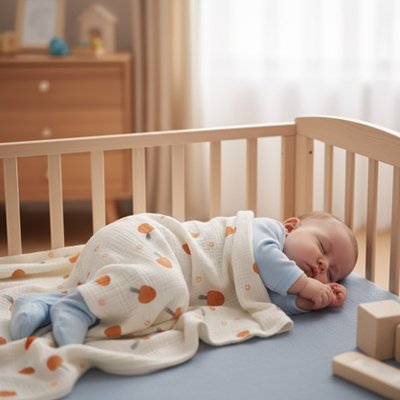 Couverture bébé multifonction en mousseline de coton, idéale pour nouveau-né, bain et literie
