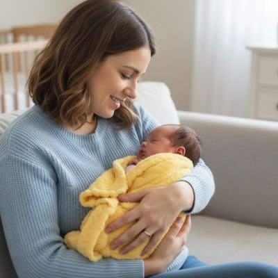 Couverture bébé unie en taffetas – douceur et confort pour le sommeil des tout-petits