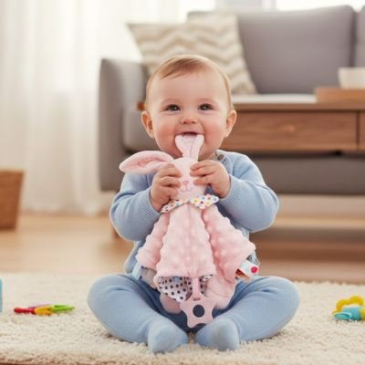 Doudou bebe compagnon de sommeil rassurant