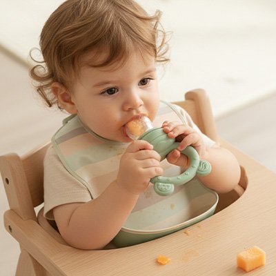 Grignoteuse bebe à sucettes au lait maternel en silicone pour nourrissons, pratique et sûr