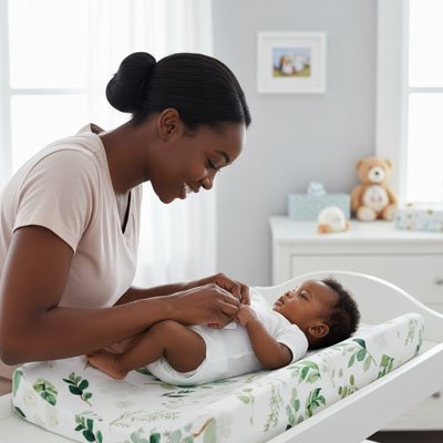 Housse matelas à langer  élastique, cadeau parfait pour nouveau-né et jeunes parents