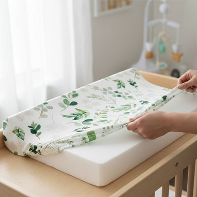 Housse matelas à langer, facile à utiliser et adaptée pour la chambre de bébé