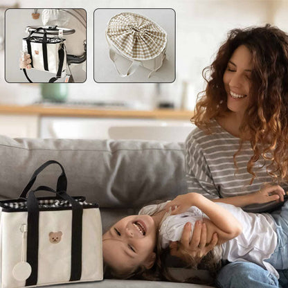 Sac de rangement pour couches bébé avec cordon de serrage – Pratique et compact pour tous vos déplacements