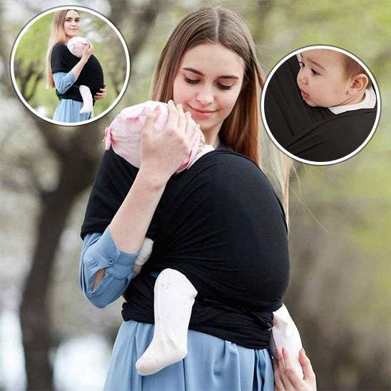 maman utilisant une écharpe de voyage pour tout-petit-sphere de maman-nourrison