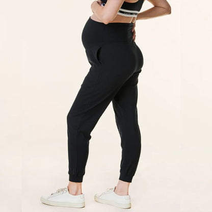 Pantalon grossesse décontracté, poches pratiques, stretch, parfait pour femmes enceintes au quotidien