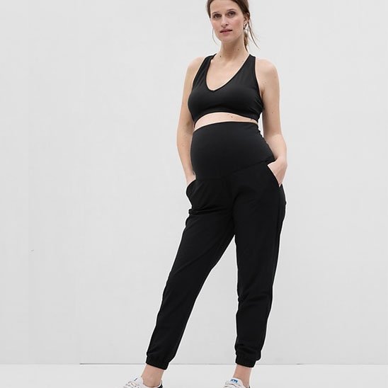 Pantalon grossesse solide et confortable taille haute, idéal pour le salon ou sortie