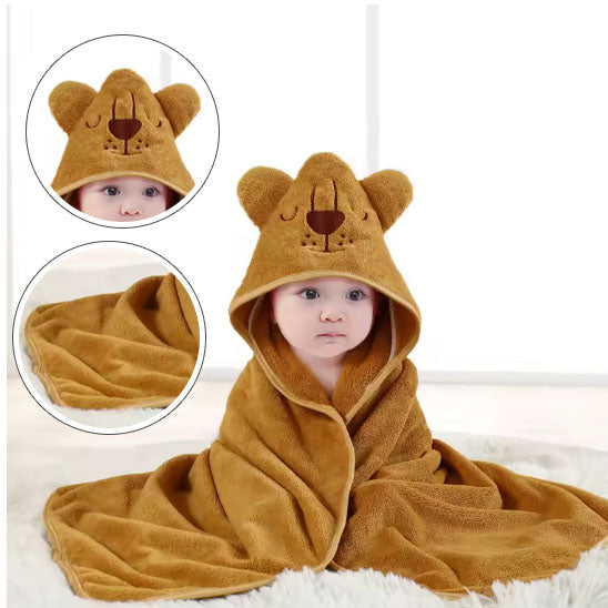 peignoir bébé absorbant avec capuche oreille-sphere de maman-nourrison