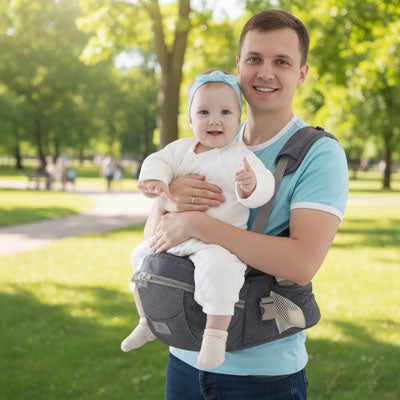 Porte-bébé multifonction pour bébé, kangourou ergonomique avec tabouret de taille pour parents et nourrissons