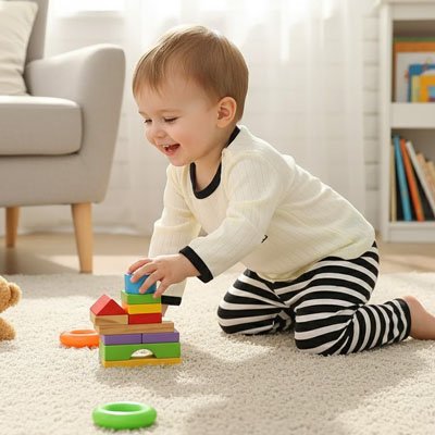 Pyjama bebe coton manches longues motif cartoon