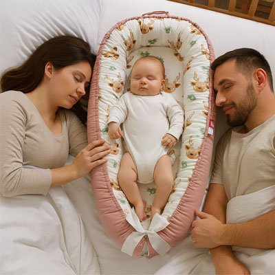 Reducteur de lit bébé portable pour un couchage sécurisé à la maison ou en déplacement