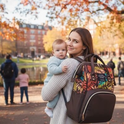 Sac a langer multifonction pour maman élégant pour transporter les affaires de bébé