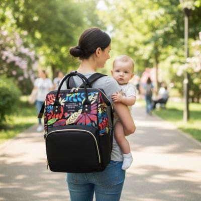 Sac a langer pour femmes, spacieux et robuste, parfait pour transport quotidien ou maternité.