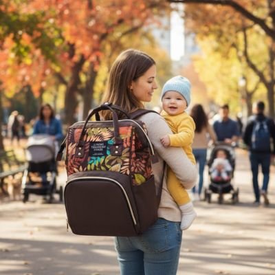 Sac a langer pratique grande capacité facile à transporter pour mamans