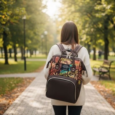 Sac a langer tendance pour femmes multifonction pour sorties, voyages et bébé