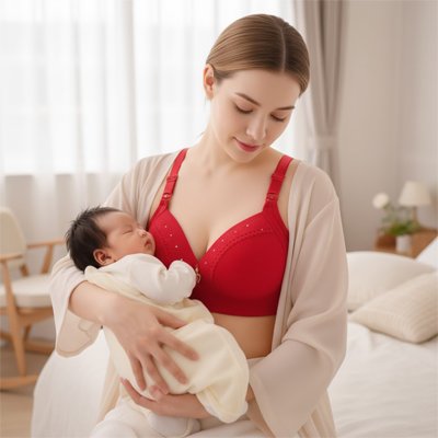 Soutien gorge allaitement grande taille sans armatures, qui combine soutien, confort et effet moulant pour un look naturel sous les vêtements.