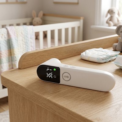 Thermomètre frontal bébé sans contact pour une mesure rapide et précise de la température
