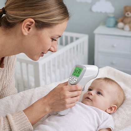 thermomètre frontal médical électronique infrarouge pour détecter la fièvre sans contact hygiénique