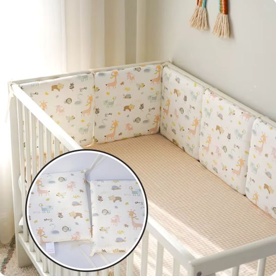 Tour de lit bébé sécurité maximale pour nouveau-né et facile à entretenir